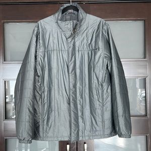 ExOfficio gray packable coat
